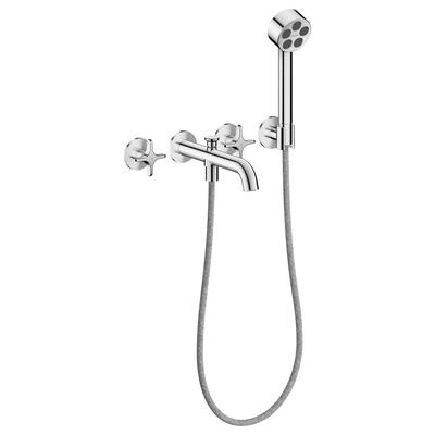 Hansgrohe 3-Loch Wannenarmatur AXOR One Unterputz Wandm.Handbrause Kreuzgr.chr, 48443000 48443000 Image