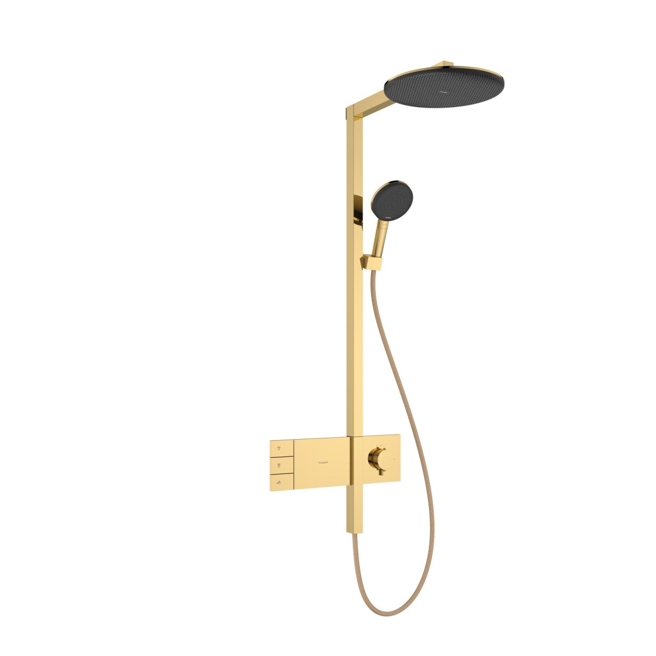 Hansgrohe Showerpipe Raindance Alive S 300 2jet mit Thermostat polished gold optic , 24595990 24595990 Image