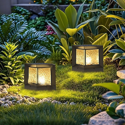 Moderne LED-Außenwandleuchten für den Außenbereich, warmweiß, Einfachheit, wasserdichte IP54-Gartenlampe, Wegbeleuchtung, moderne Villa-Terrassenweg-Hoflampen, Außenbodenmontage, Rasenleuchten Image
