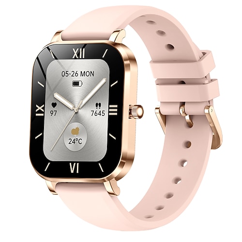 Modische Damen-Smartwatch mit 1,75-Zoll-Bildschirm, Bluetooth-Anruf, 100 Zifferblätter, Fitness-Smartwatch für Frauen, DIY-Zifferblätter für iOS und Android Image