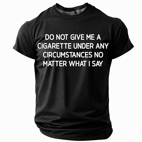 Herren Lustiger Slang T Shirt Kurzarm T-Shirt 3D-Druck Rundhalsausschnitt Rundhals Hemd Mode Täglich Basic Straße Lässig Täglich Schwarz Blau Grün Sommer Frühling Bekleidung S M L XL XXL XXXL Image