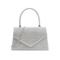 Glitzernde Abend-Clutch für Damen mit Kettenriemen – elegante, strukturierte Handtasche mit Tragegriff oben für Hochzeiten, Cocktailpartys und formelle Anlässe