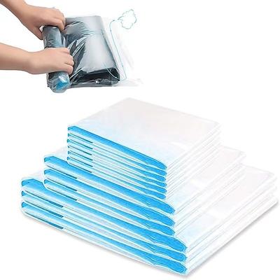 10er-Pack Reise-Vakuumbeutel für Kleidung, 3 Größen, Vakuumbeutel, platzsparend, auslaufsicher, wiederverwendbar, Reisetaschen für Kleidung Image
