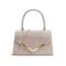 Glitzernde Abend-Clutch für Damen mit Kettenriemen – elegante, strukturierte Handtasche mit Tragegriff oben für Hochzeiten, Cocktailpartys und formelle Anlässe