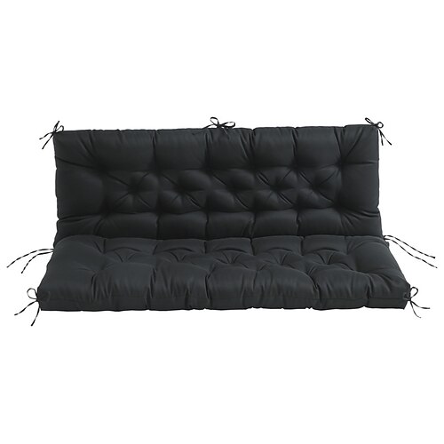 Schaukelkissen für die Veranda, Terrassenkissen, wasserdichte 2-3-Sitzer-Schaukelstuhlkissen für Gartenmöbel, dicke 4-Zoll-Schaukelkissen für den Außenbereich, für den Terrassengarten im Freien Image