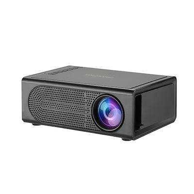 Mobiler 1080p-Projektor – kabelgebundene Telefonverbindung, verstellbarer 100-Zoll-Bildschirm, manueller Fokus, kompatibel mit iOS/Android, ideal für Heim- und Freiluftkino Image