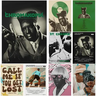 Hip Hop Rapper Tyler The Creator Chromakopia Classic Music Album Poster Canvas Painting Wall
