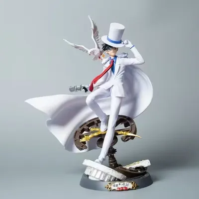 Anime Figure Detective Conan Kaito Gk Figure 30cm The Phantom Theif Figurine Statue Model Collection