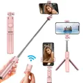 Supporto per treppiede per selfie stick con telecomando staccabile per telefono cellulare iPhone