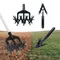Aérateur de jardin 2 en 1, scarificateur de sol, outil de culture rotatif, découseur de pelouse de jardin, outil de labour du sol pour pelouse de jardin