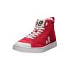 Sneaker ETHLETIC "Active Hi Cut", Gr. 37, rot (cranberry rot, just weiß), Obermaterial: 100% Baumwolle; Futter: 100% Baumwolle; Decksohle: 100% Baumwolle; Sohle: 100% Naturkautschuk, Schuhe, Fairtrade Produkt