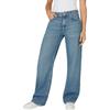 Loose-fit-Jeans PEPE JEANS "LOOSE ST JEANS LW NICKY", Damen, Gr. 27, Länge 32, blau (blau used), Denim/Jeans, Obermaterial: 60% Baumwolle, 40% Lyocell, casual, loose fit lang, Jeans, mit geradem Bein