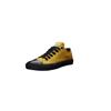 Sneaker ETHLETIC "Black Cap Lo Cut", Gr. 36, gelb (mustard gelb p, jet schwarz), Obermaterial: 100% Baumwolle; Futter: 100% Baumwolle; Decksohle: 100% Baumwolle; Sohle: 100% Naturkautschuk, Schuhe, Fairtrade Produkt