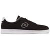 Sneaker LOTTO, Gr. 45, schwarz-weiß (schwarz, weiß), Synthetik, unifarben mit Farbeinsatz, sportlich, Schuhe, - in schlanker Retro Silhouette
