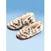 Hausschuh, Damen, Gr. 42/43, beige (ecru), Textil, Schuhe