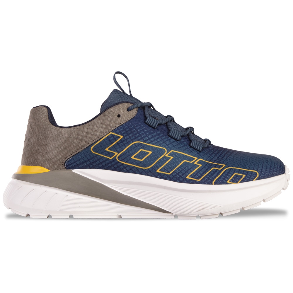 Sneaker LOTTO, Damen, Gr. 36, gelb (navy, gelb), Synthetik, Textil, mehrfarbig, Schuhe Sneaker, - besonders leicht & bequem