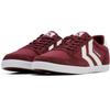 Sneaker HUMMEL "SLIMMER STADIL LOW", Gr. 43, rot (cabernet), Textil, Leder, sportlich, Schuhe