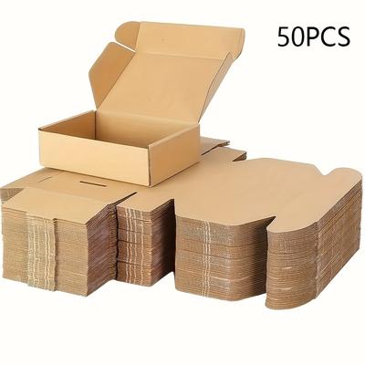 TEMU 50/ Durable Paper Gift Boxes - Square Envelopes For Small Items, Crafts & Jewelry Packaging, Cardboard, Size X 3.15 X 0.95 Image