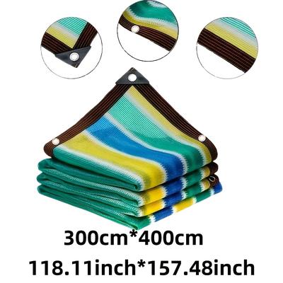 TEMU Uv-resistant Colorful Sunshade Net - Polyethylene, High-temperature Resistant For Outdoor Gardens & Patios, Greenhouse Shade Cloth Image