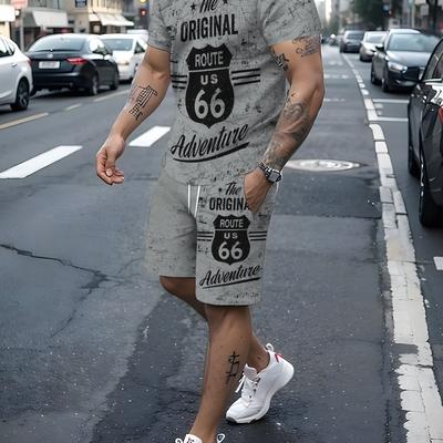 TEMU 's Short Sleeve Shorts Set Image