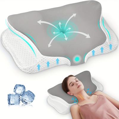 TEMU 2025 Pillow, For Family, Lovers Pillow, Eergonomic Pillow, Odorless Bed Pillows Deep Sleep, Beauty Sleeping Cooling Pillow For Side Back Stomach Sleeper Image