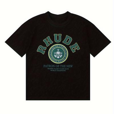 "TEMU "guardian Of The " Men's - 100% Cotton, Casual Round Neck Short Sleeve Tee With Green Graphic Print, Parties, Beach& Casual Attire, T-shirt Stylish" Image