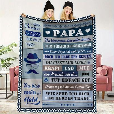 TEMU - Flannel Blanket - For Dad, Blanket Unique Image