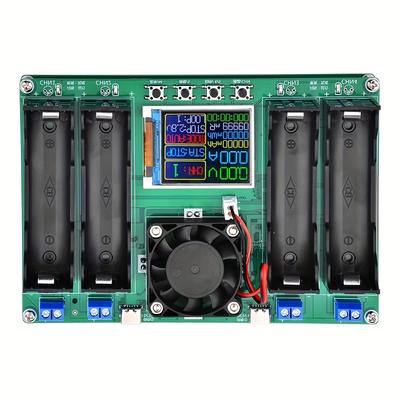 TEMU 1pc Battery Tester Lcd Display Universal Battery Checker Analyzer Charger For 18650 Batteries 4 Channel Internal Resistance Tester Image