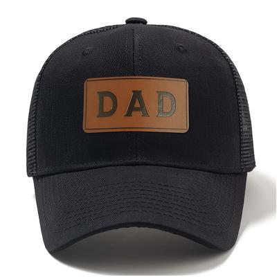 TEMU [] Premium Dad Baseball Cap - Breathable Mesh Back, Curved Brim, , Outdoor Activities, Fishing & Camping, Adjustable Snapback, Breathable Cap | Casual Cap | Polyester Image