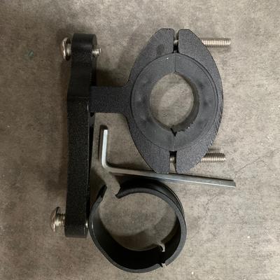 TEMU 1pc Universal Aluminum Alloy Bicycle Water Bottle Holder Adapter, Durable Handlebar Cup Rack Bracket Clip, Cycling Accessory Conversion Seat For Mountain & Road Bikes Image