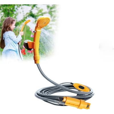 TEMU Handheld Shower, Camping Shower With Submersible Pump, 12 V Car Adapter Including Hook And Suction Cup, Storage Bag For Garden, Outdoor, Rv, Camping Image
