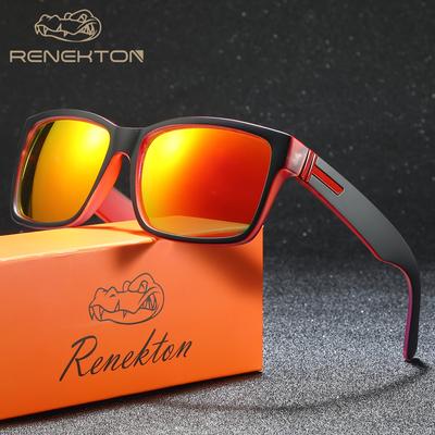 TEMU Renekton Fashion Fashion Glasses - Large Square Frame, Protection, For Clarity, Ideal For Fishing, Driving, & White Accents, Gift Box Included, Driving Eyewear|sporty Design|polycarbonate Lenses Image