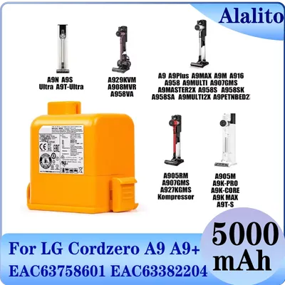 NEUE Lithiumbatterie EAC 63382208 EAC 63758601 für LG Cord Zero A9 Plus A9 Max A9K Pro A9M Image