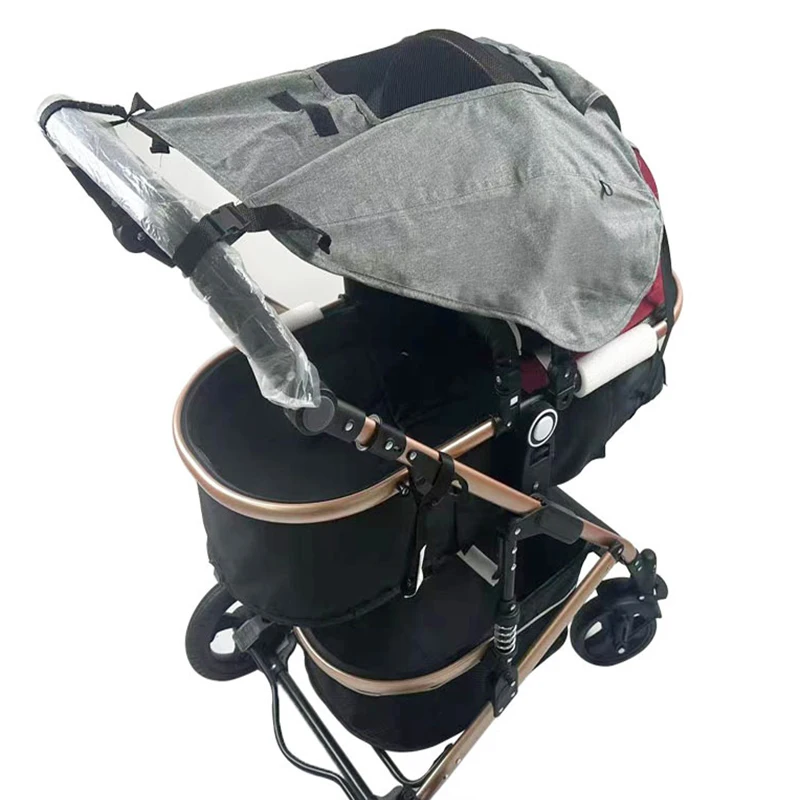 UV-beständiger Sonnenschutz für Kinderwagen, Zwei-Wege-Hochlandschaft, Zubehör für Kinderwagen, Sonnenschutz, Schlafkorb universell