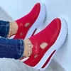 Rote Turnschuhe Frauen Schuhe Frau Tennis Leinwand Schuh weibliche lässige Damen Sportschuhe