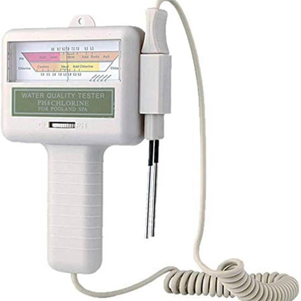 2 IN 1 Chlorprüfgerät Wasserchlorgehalt Messmaschine Schwimmbad Chlor Wasser Chlor PH Tester Image