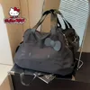 MINISO Schwarz Hello Kitty One Shoulder Umhängetasche Große Kapazität Einkaufstasche Handheld