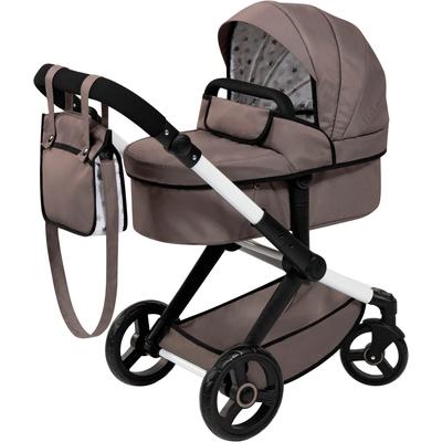 Kombi-Puppenwagen BAYER "Xeo, braun", braun, Puppenwagen, KinderB:37cm H:73cm T:68cm, Kunststoff, Stoff, Metall, B:37cm H:73cm T:68cm