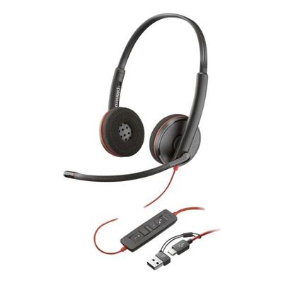 Poly Headset »Blackwire 3220« USB-C schwarz / rot schwarz Image