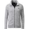 Strickfleecejacke DEPROC ACTIVE "KIRKVALE X MEN", Herren, Gr. L (52), grau (hellgrau), 100% Polyester, casual, bequem, Langarm gerader Abschluss mit Gummizug, Jacken, auch in Großen Größen erhältlich