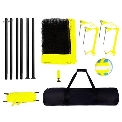 Outdoor Portable Volleyball Net System for Backyard, Beach, Lawn - Steel pole 1.25 inches 32*3 feet