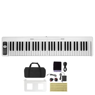 Folding Keyboard Piano, Bluetooth & MIDI, Portable Electronic Digital Foldable Piano with Sustain Pedal Bag Touch Sensitive Keys