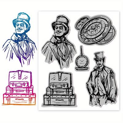 TEMU Silicone Clear Stamps Set, 1pc, Theme, Diy Card Making, Scrapbooking, Decoration Craft Supplies Image