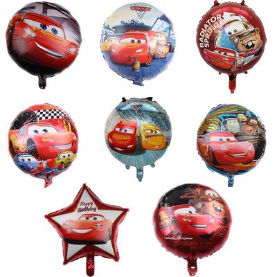 TEMU 8pcs Cars Lightning Balloons - Vibrant Birthday Party Decorations, Themed, ' Celebrations And Themed Events, Party Decorations Image