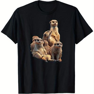 TEMU Men' Family Graphic T-shirt, 100%, Heavyweight Crewneck, S-xxxl, Regular-fit, Casual & Comfortable For Wear, Apparel | Short Sleeve Top | Cotton Image