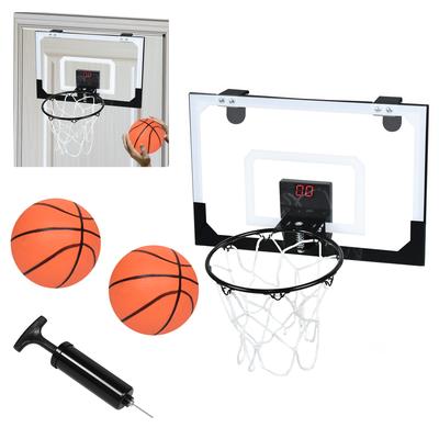 TEMU Children's Mini Basketball Hoop, Mini Basketball Hoop For Room With Electronic Scoreboard, Door Basketball Hoop, Hanging Basketball Board With Balls And Pump
