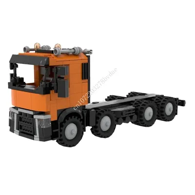 412PCS MOC Stadt Transport C-klasse Traktor Semi Lkw Modell Bausteine Ziegel DIY Kreative Montage Image