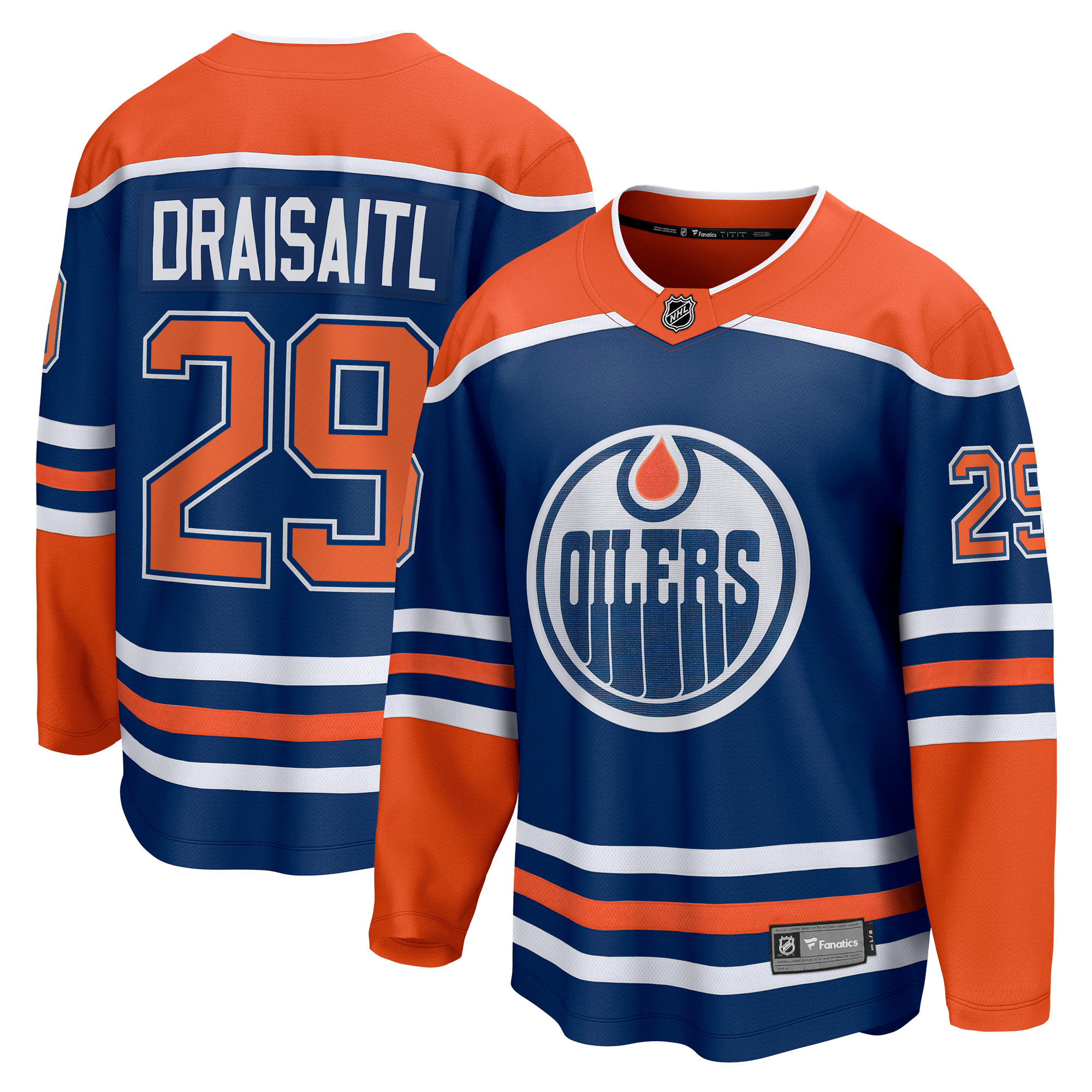 "Leon Draisaitl Royal Edmonton Oilers Breakaway Fanatics-Heimtrikot für Herren" Image