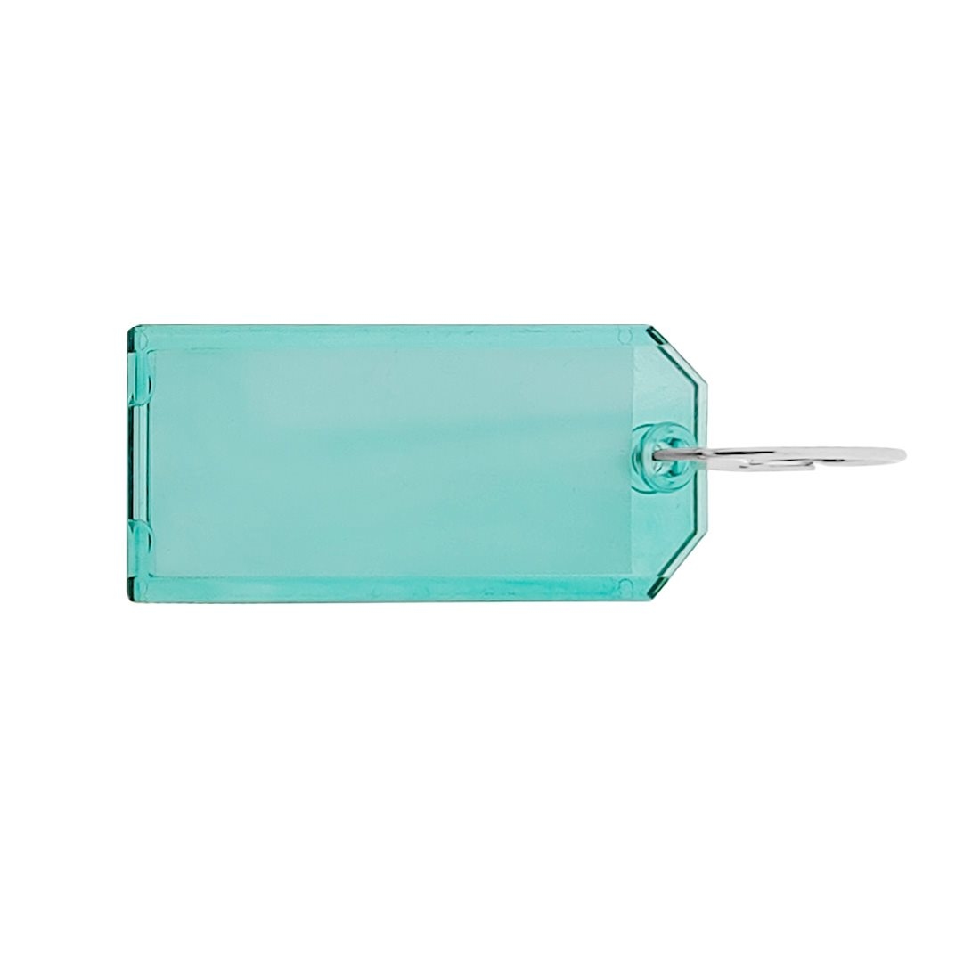 CombiCraft Plexiglas Schlüsselanhänger Grün, 75x31mm - pro 10 Stück - Mit 2-seitigem Fenster Image