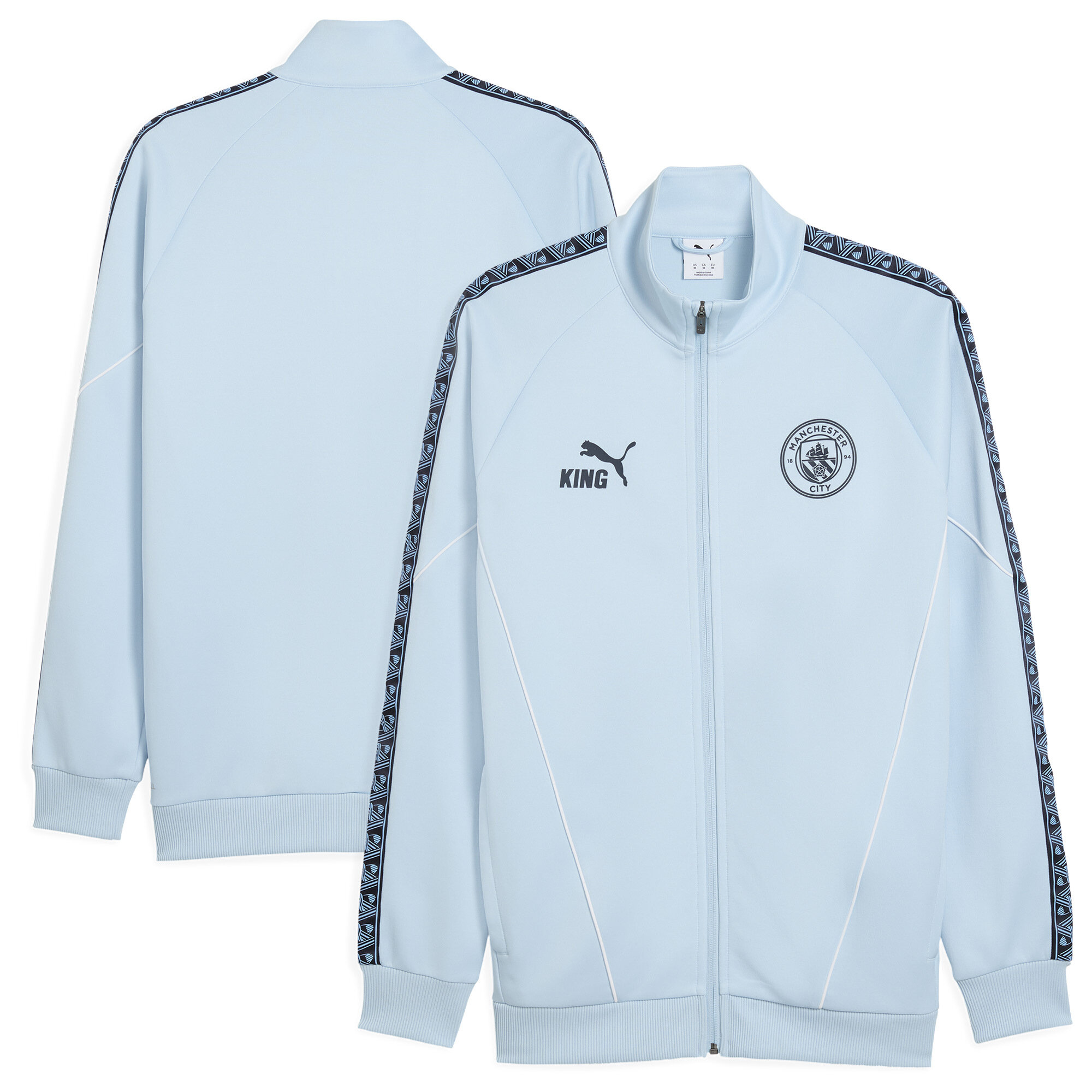 Manchester City Puma KING Einlaufjacke – Silber Image